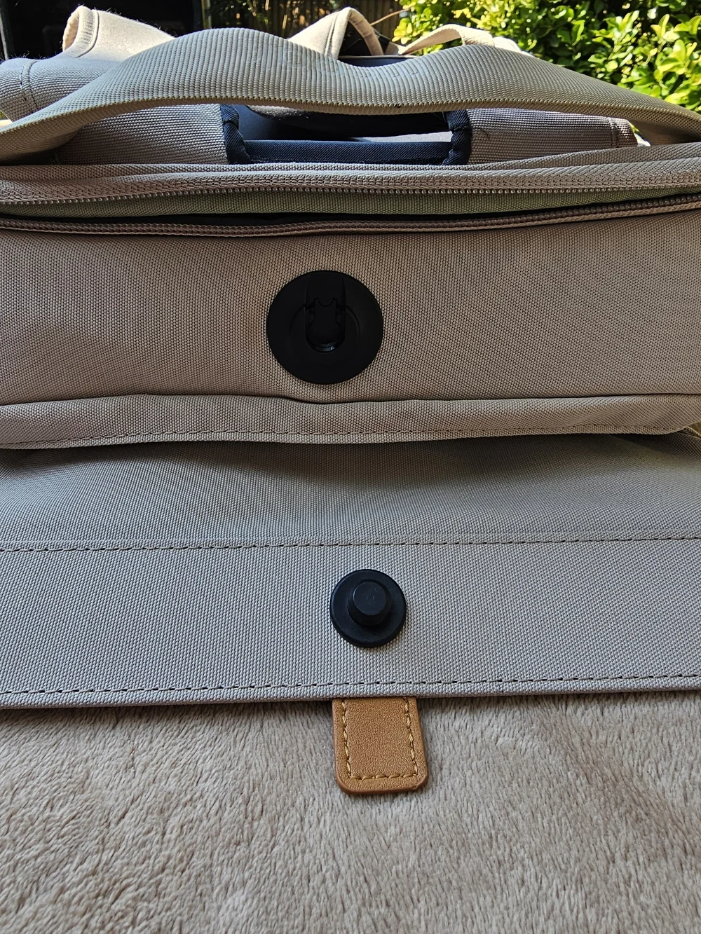 Mopak Light Beige Men's Backpack - Minimalist Carry